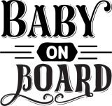 Cumpara ieftin Sticker Auto, Baby On Board, 26 cm, 12235ST-3, Oem