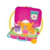 Set de ceai, DEDE, 12 piese, Valiza, Plastic, 3+ ani, Multicolor