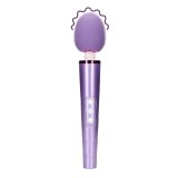 Aparat de masaj LOVELINE Wand Vibrator, pentru corp și zone intime, cu silicon ultra-moale, 6 funcții de vibrație, mov