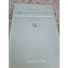 Studia Phaenomenologica Vol.II No.1-2/2002