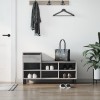 Gossi pantofar, gri sonoma, 102x36x60 cm, lemn prelucrat