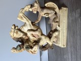 Statuie italiana vintage Sfantul Gheorge, ucigasul de dragoni, Collecta