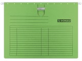 Dosar suspendabil Donau A4 230 gr/mp sina bagheta metalica 5 buc/set verde