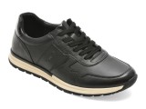 Cumpara ieftin Pantofi sport OTTER negri, 63512, din piele naturala