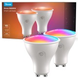 Bec inteligent LED Govee B600D3C1, Wi-Fi, spot, GU10, 4.8 W, 400 lm, lumina calda / rece / multicolora, set 2 bucati