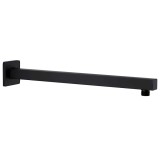 Cumpara ieftin Brat suport de dus, patrat, negru, 40 cm, otel inoxidabil 201