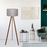 Stehlampe Newport Grau [lux.pro] HausGarden Leisure