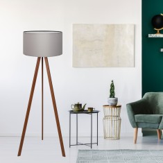 Stehlampe Newport Grau [lux.pro] HausGarden Leisure foto