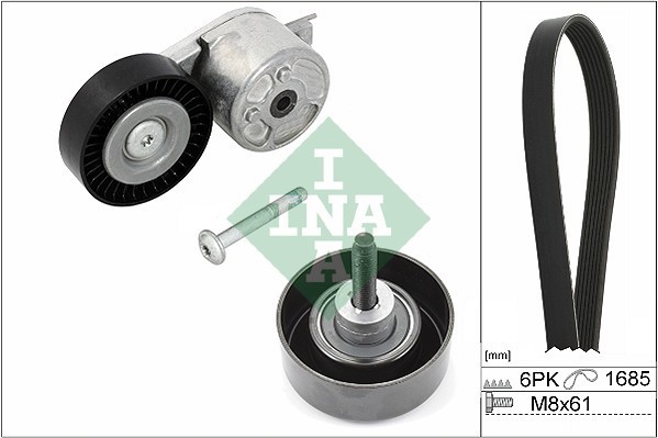 INA 529 0218 10 Set curea transmisie cu caneluri