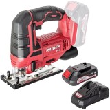 Raider RDP-SJS20 + RDP-R20- Fierastrau pendular + Set 1 acumulator si incarcator Li-Ion 20 V 2 Ah
