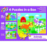 Set 4 puzzle-uri - animalute (2, 3, 4, 5 piese), Galt