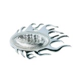 Ornament 3D Flaming crom 105x65 mm pentru Peugeot Citroen, Sumex