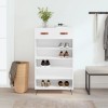 Gossi pantofar, alb, 60x35x105 cm, lemn compozit