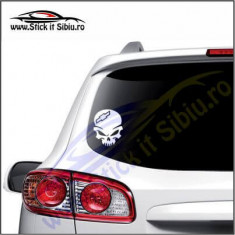 Skull Chevrolet -Stickere Auto-Cod:VIS-073-Dim. 15 cm. x 11.9 cm. foto