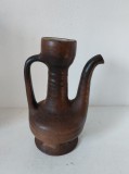 Carafă ceramică Vest Keramiek NK2 &ndash; Gouda, Olanda, anii &rsquo;60-&rsquo;70, design modernist, 25,5 cm