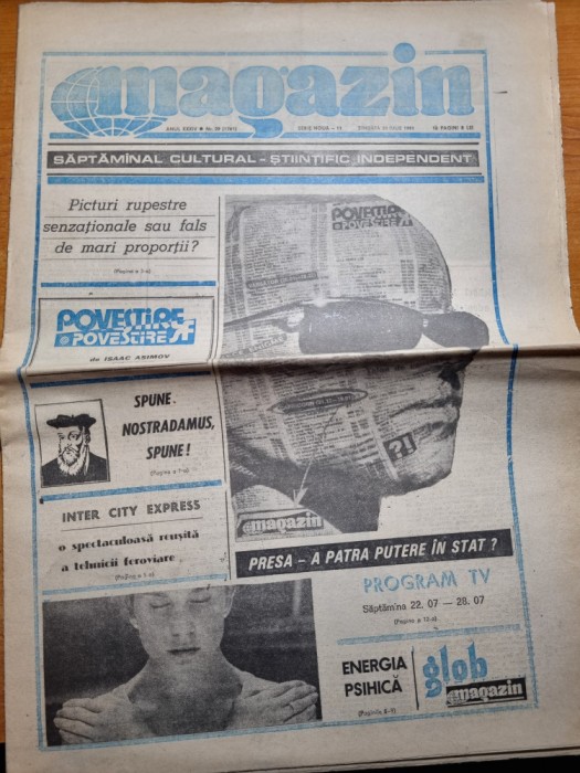 ziarul magazin 20 iulie 1991