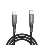 Cablu date Vision Touch, USB Type-C la Lightning, 27W, 2m, Negru