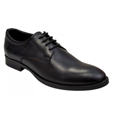 Pantofi barbati office, eleganti din piele naturala, Negru, TEST69N foto