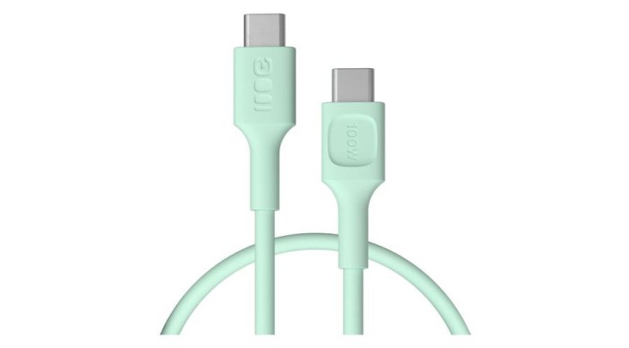 Cablu Greencell PowerFlex Silicon USB-C 0.3m 100W &Icirc;ncărcare Rapidă PD Verde