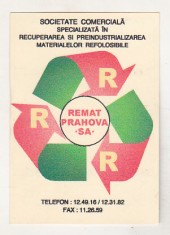 bnk cld Calendar de buzunar 1996 - REMAT Prahova SA