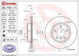 BREMBO 09.7701.11 PRIME LINE - UV Coated Disc frana