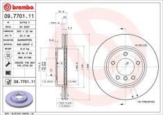 BREMBO 09.7701.11 PRIME LINE - UV Coated Disc frana