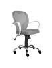 Scaun birou copii mesh, SL Daisy, roti pivotante, inaltime reglabila, cu brate, baza polipropilena, 80 kg, gri
