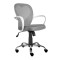 Scaun birou copii mesh, SL Daisy, roti pivotante, inaltime reglabila, cu brate, baza polipropilena, 80 kg, gri
