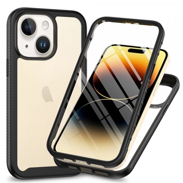 Husa pentru Apple iPhone 15, Techsuit, Defense360 Pro, Neagra