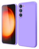 Husa de protectie din Silicon cu Microfibra la interior compatibila Samsung Galaxy A35 5G, Lavanda, Oem
