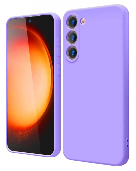 Husa de protectie din Silicon cu Microfibra la interior compatibila Samsung Galaxy A35 5G, Lavanda