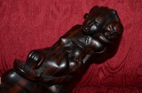 STATUETA LEMN MAHON - CHINA - MATERNA cu (Buddha) - Vintage - Hand Carved !, Nuduri, Asia