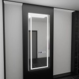 Oglinda LED Rectangulara, 60x150cm, Alessia Senzor Radar Marcello, Sistem Dezaburire, Ceas &amp; Termometru, Dimabila, Dressing Couture ModernLight Concep