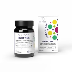 Jeleuri CBD+CBN, Endoca, NIGHT TIME, Coacaze negru, 1500mg