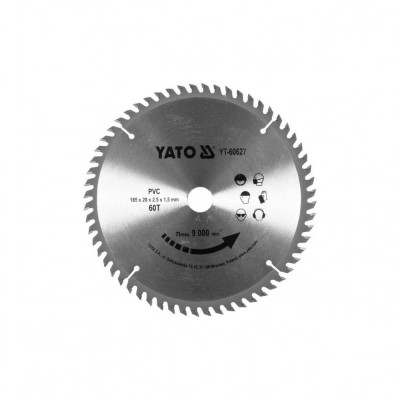 Disc circular aluminiu 185 x 2.5 x 20 mm Yato YT-60627 foto