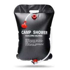 Sac de dus solar portabil AMRINUGL, capacitate 20L, cu furtun detasabil si cap de dus cu comutator, pentru camping si activitati in aer liber