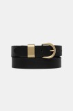 Sessun curea de piele culoarea negru, 25116003
