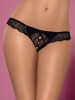 Miamor crotchless thong Obsessive, black - S/M
