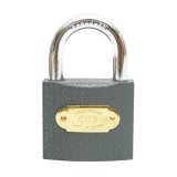 Lacat gri 50 mm cu 3 chei, corp metalic pentru protectie zilnica
