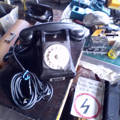 Telefon de colectie din ebonita cu disc Ste Plazolles Model U43 Made in Franta