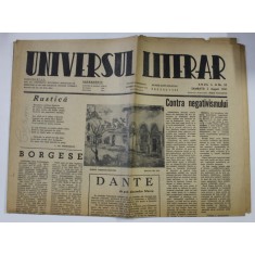 ZIARUL &#039; UNIVERSUL LITERAR &#039; , ANUL L , NR. 32 , 2 AUGUST , 1941