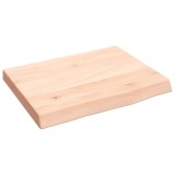 Cumpara ieftin Blat de baie, 40x30x(2-4) cm, lemn masiv netratat