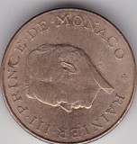 MONACO 10 FRANCS 1981 AXF, Europa, Cupru-Nichel