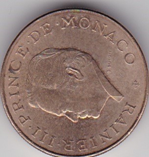 MONACO 10 FRANCS 1981 AXF
