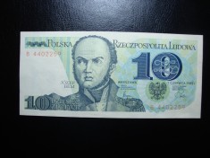 POLONIA 10 ZLOTI 1982 EXCELENTA foto