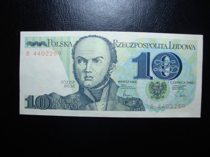 POLONIA 10 ZLOTI 1982 EXCELENTA