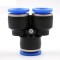 Conector pneumatic &icirc;n Y 10mm &ndash; Racord pentru distribuție aer comprimat