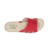 Saboti medicali femei din piele naturala Med-Line BR137 Rosu