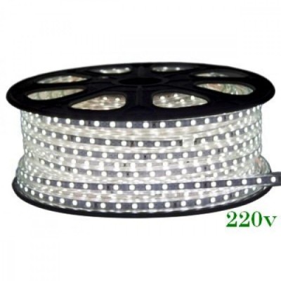 Banda Led 220V 6400K 14.4W/M Ip65 60Led/M 5050 foto