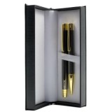 Set cadou stilou + pix Cresco Elegant E850054, corp metalic grafit clips auriu